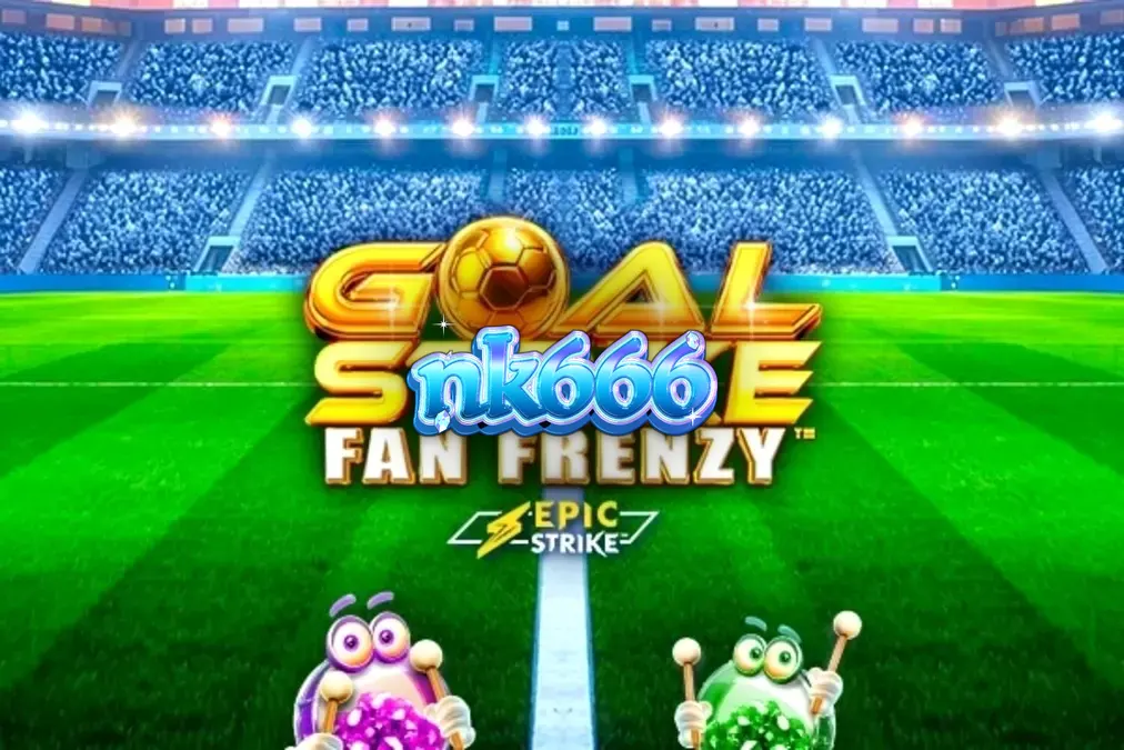 Tampilan antarmuka mobile slot Goal Strike Fan Frenzy dengan tema stadion sepak bola yang meriah.